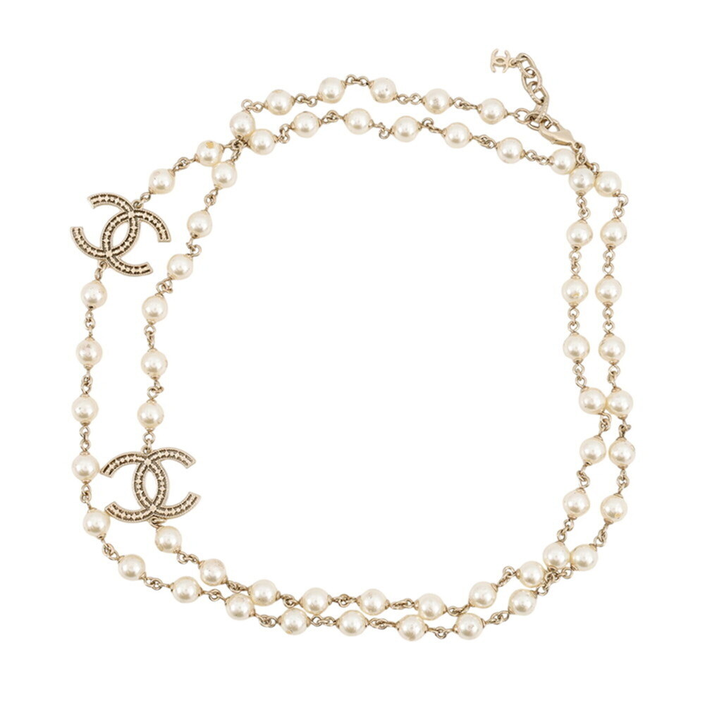 Chanel Necklace, Coco Mark, Faux Pearl Long A15C CHANEL Necklace NECKLACE
